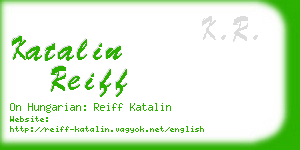 katalin reiff business card